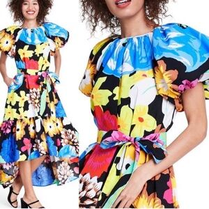 Christopher John Rogers Floral Puff Sleeve (M14)